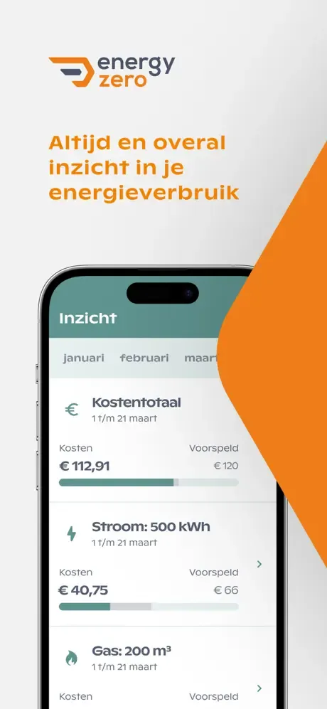 EnergyZero app screenshot
