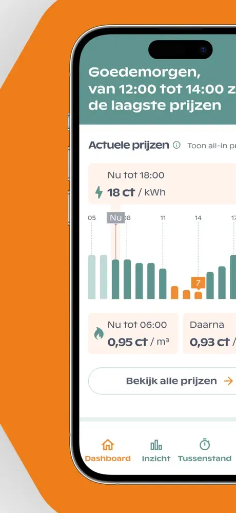 EnergyZero app screenshot