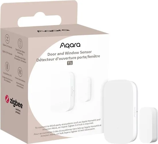 Aqara Deur/raamcontact DW-S03D Wit Apple HomeKit