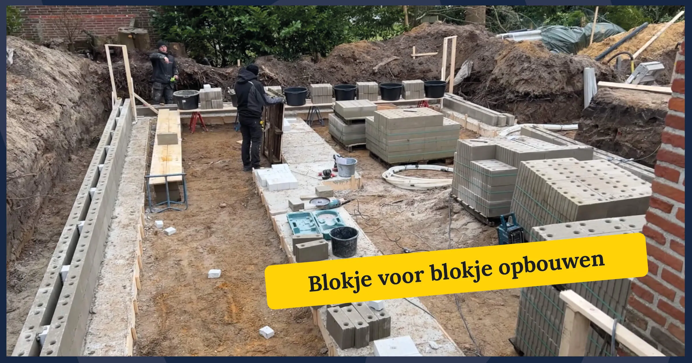 4 zwembad bouwen tuin blokje voor blokje 