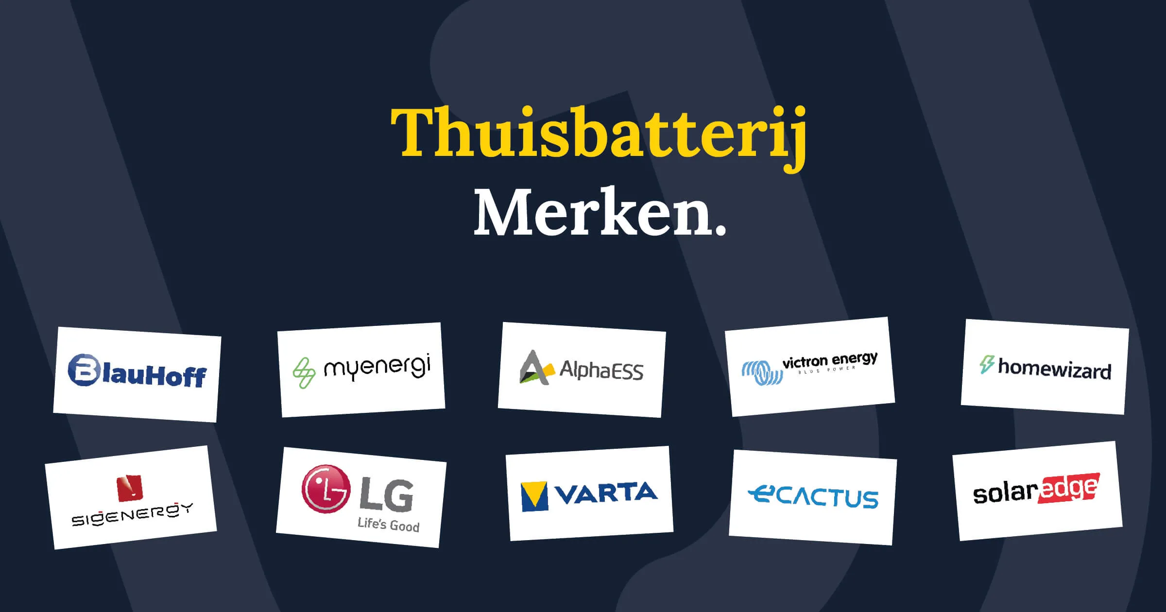 thuisbatterij merken nederland 